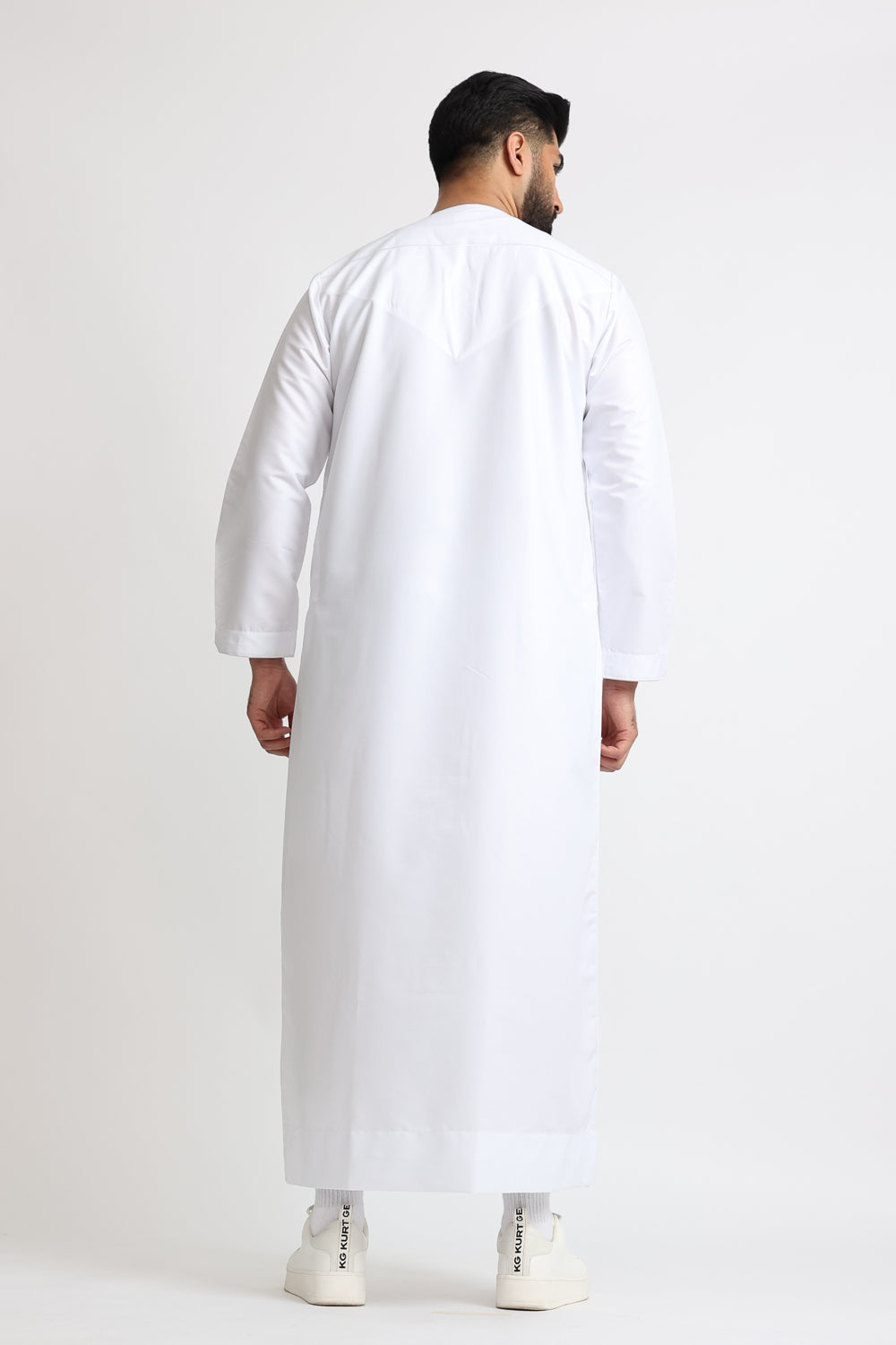 J101 White Boys Pleated Emirati Thobe