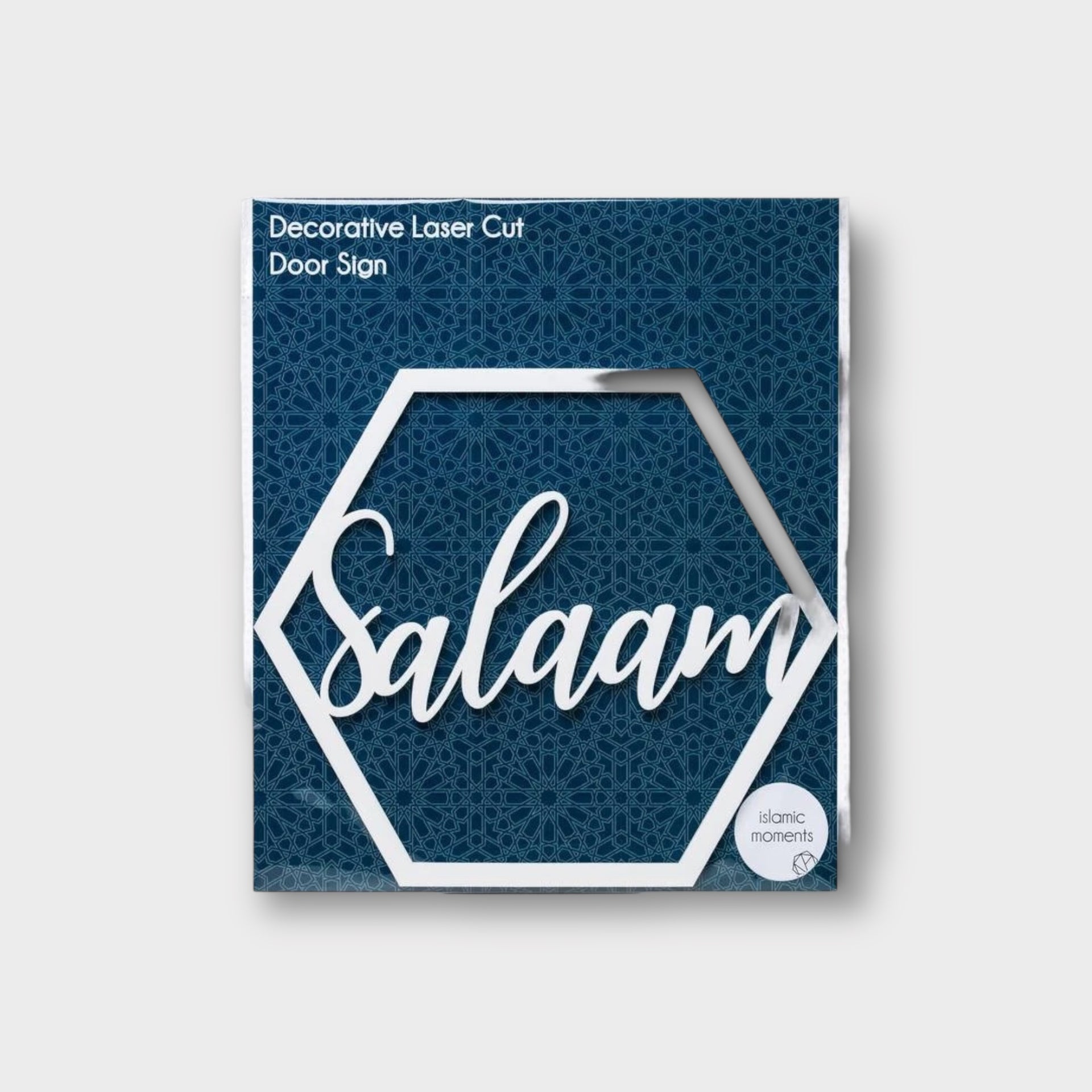 Salaam Laser Cut Hanging Door Sign