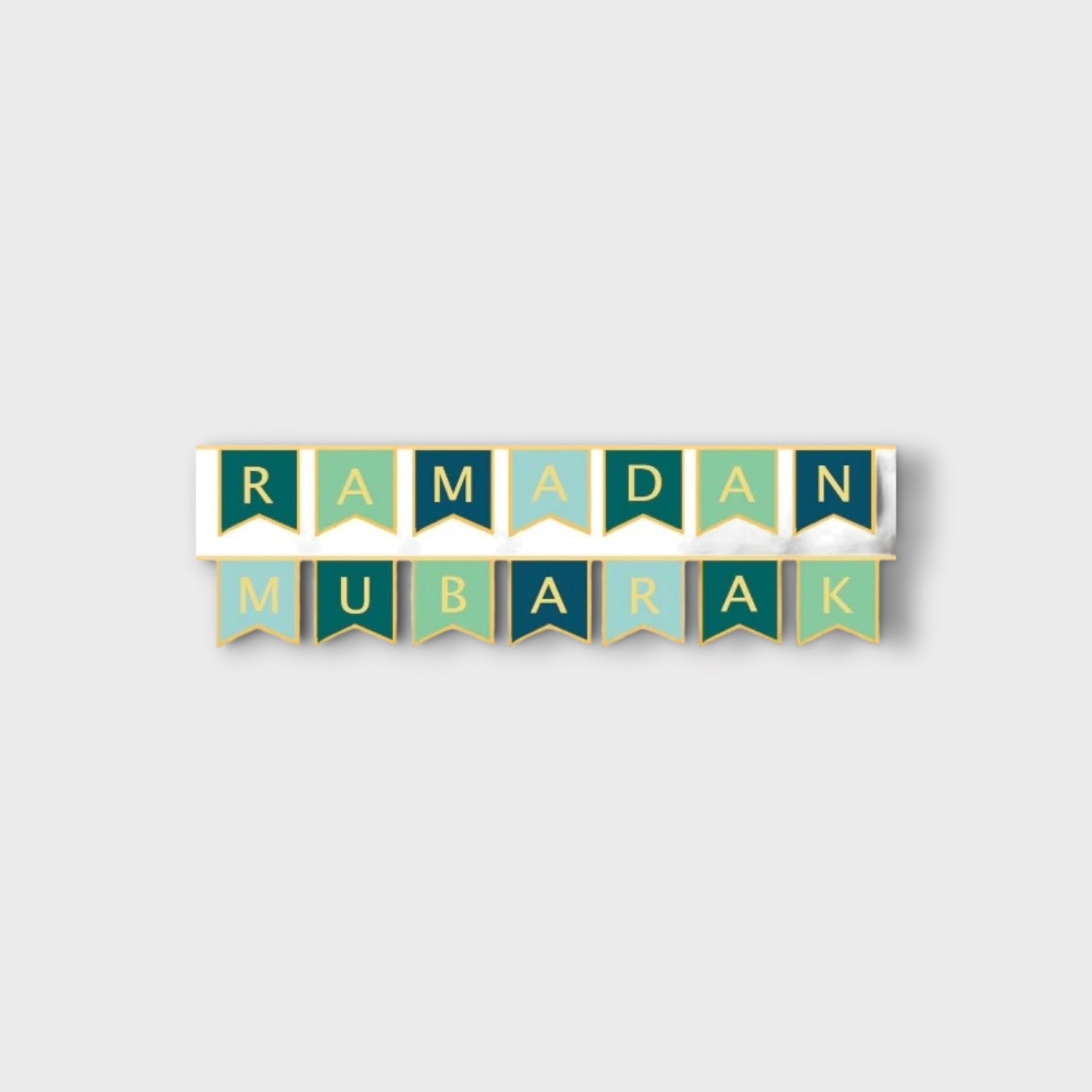 Gold Foil Ramadan Mubarak Letter Bunting