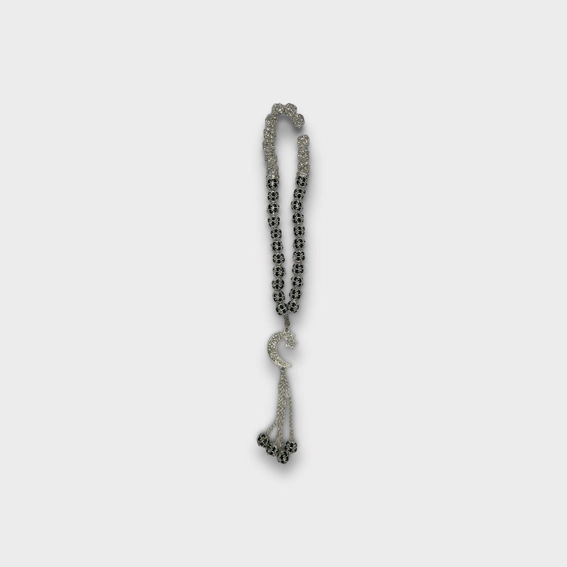 Crescent Moon Dimante Tasbih