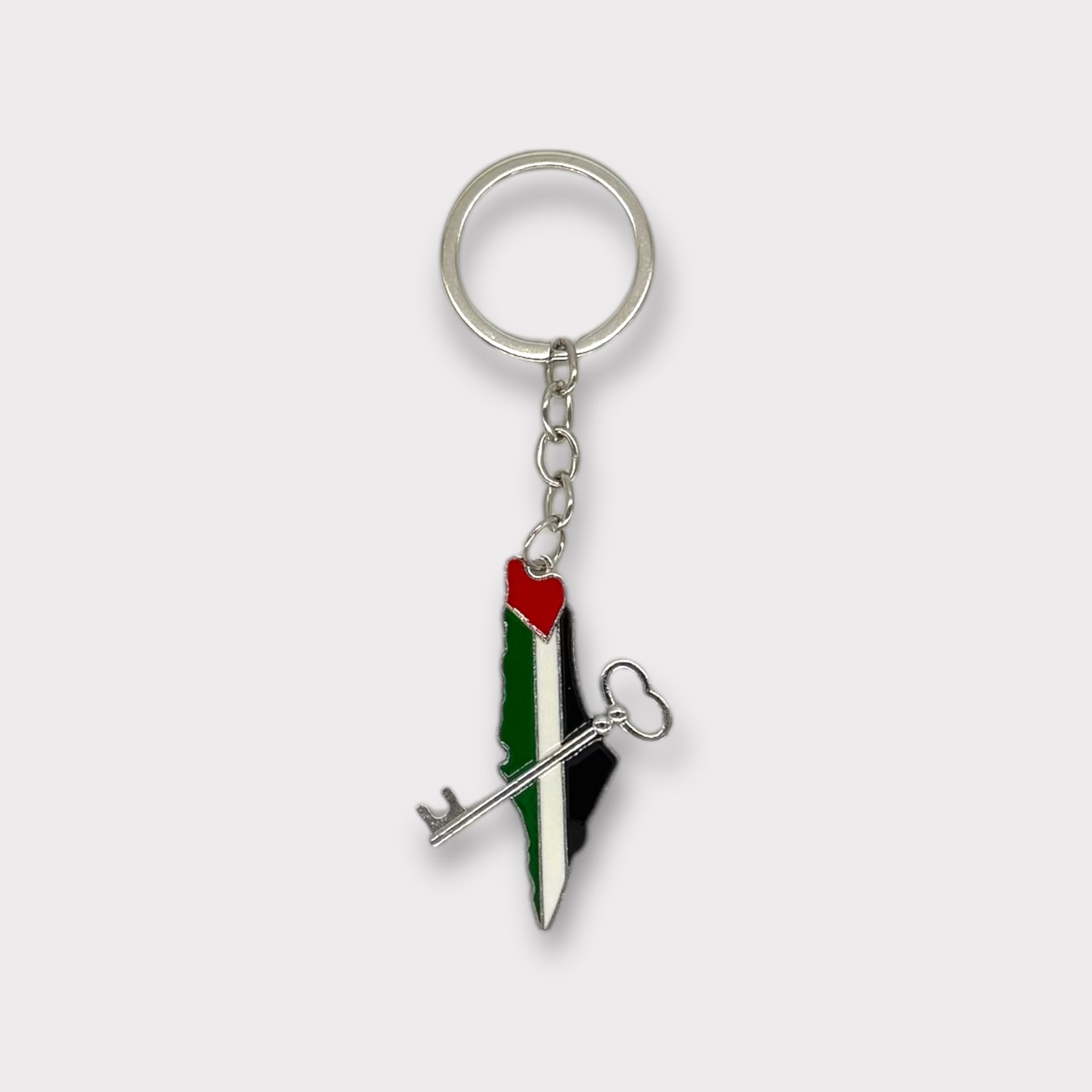 Palestine Map Keyring