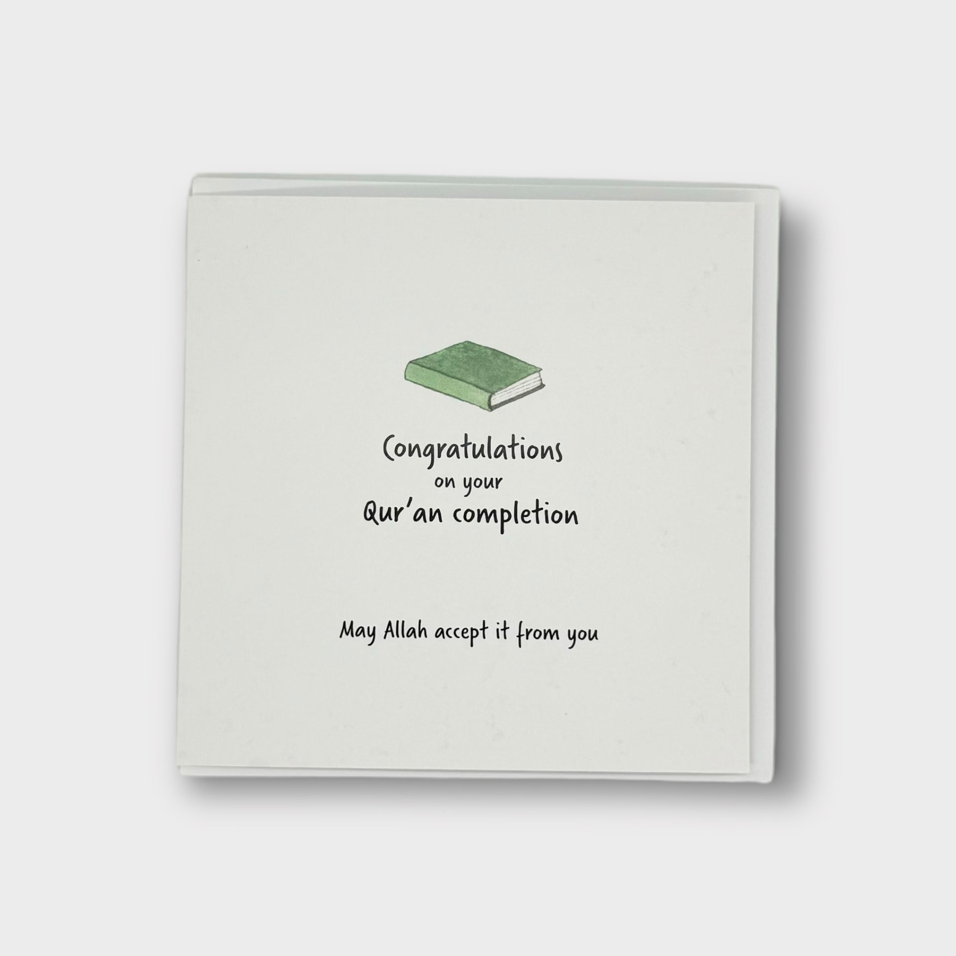 Congratulations On Your Quran Completion Card