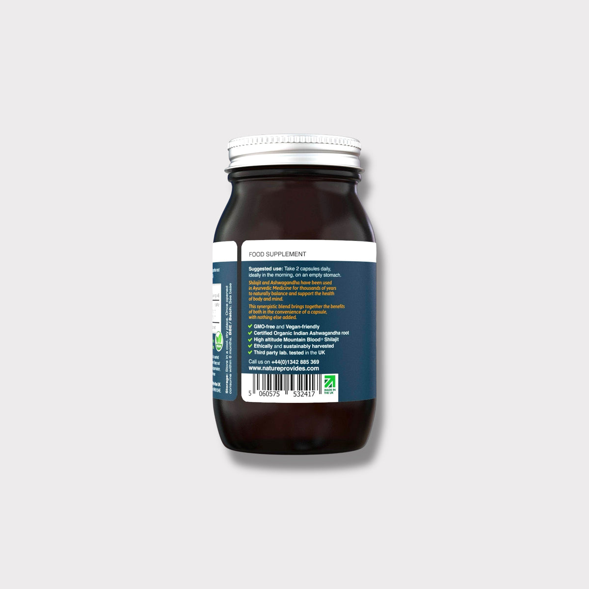 Ayurvedic Shilajit (1000mg) and Organic Ashwagandha