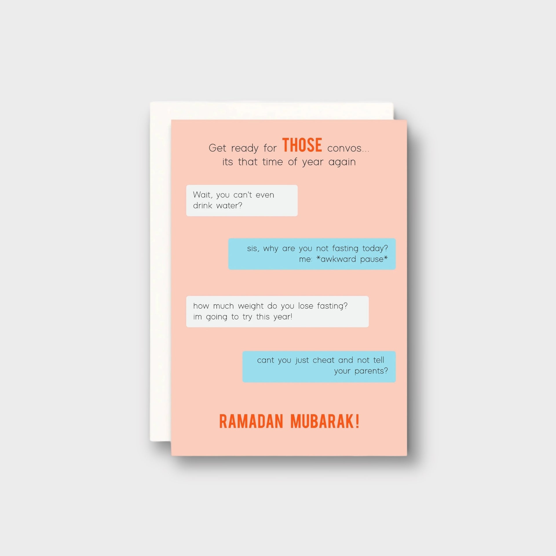 Ramadan conversation card