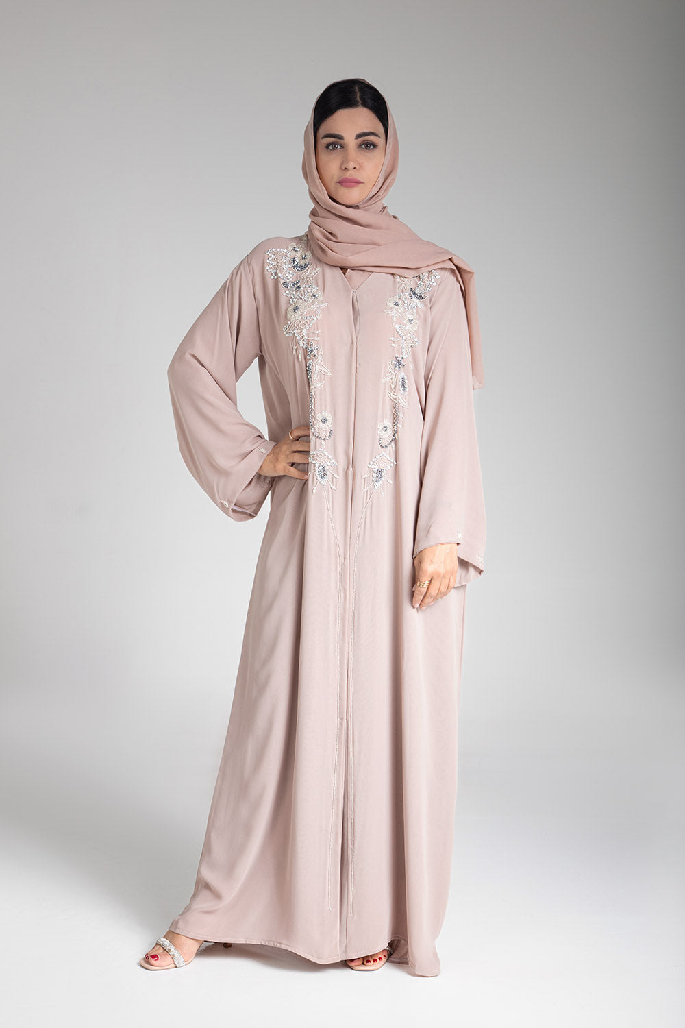 Blossom Open Abaya