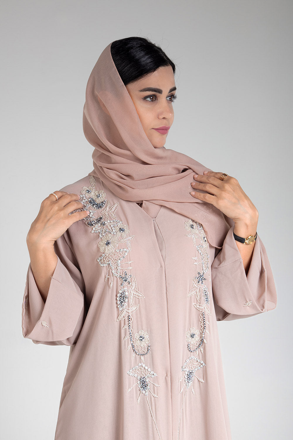 Blossom Open Abaya