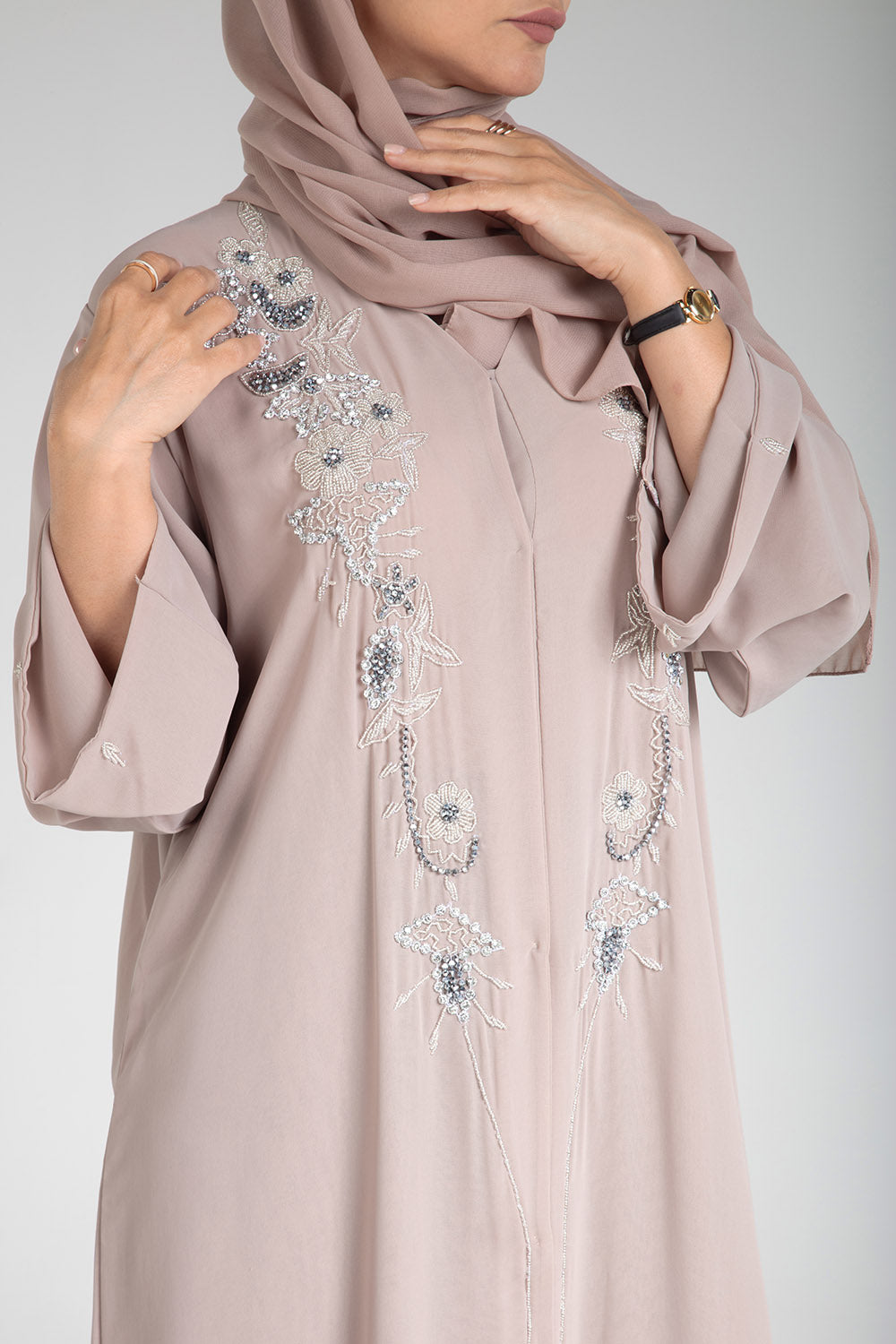 Blossom Open Abaya