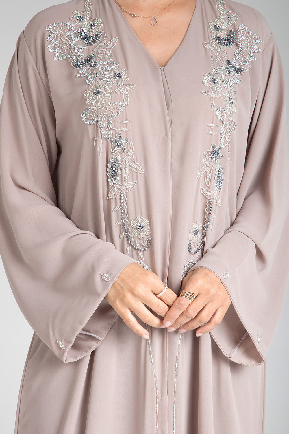 Blossom Open Abaya