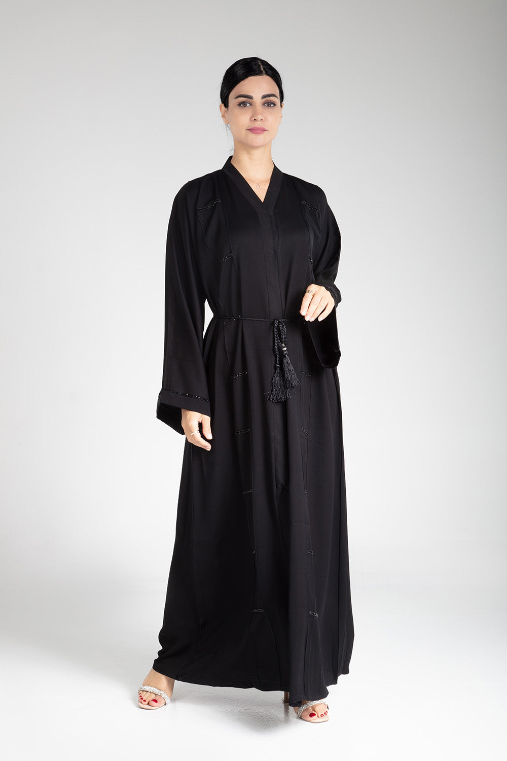 Nocturne Silhouette Open Abaya