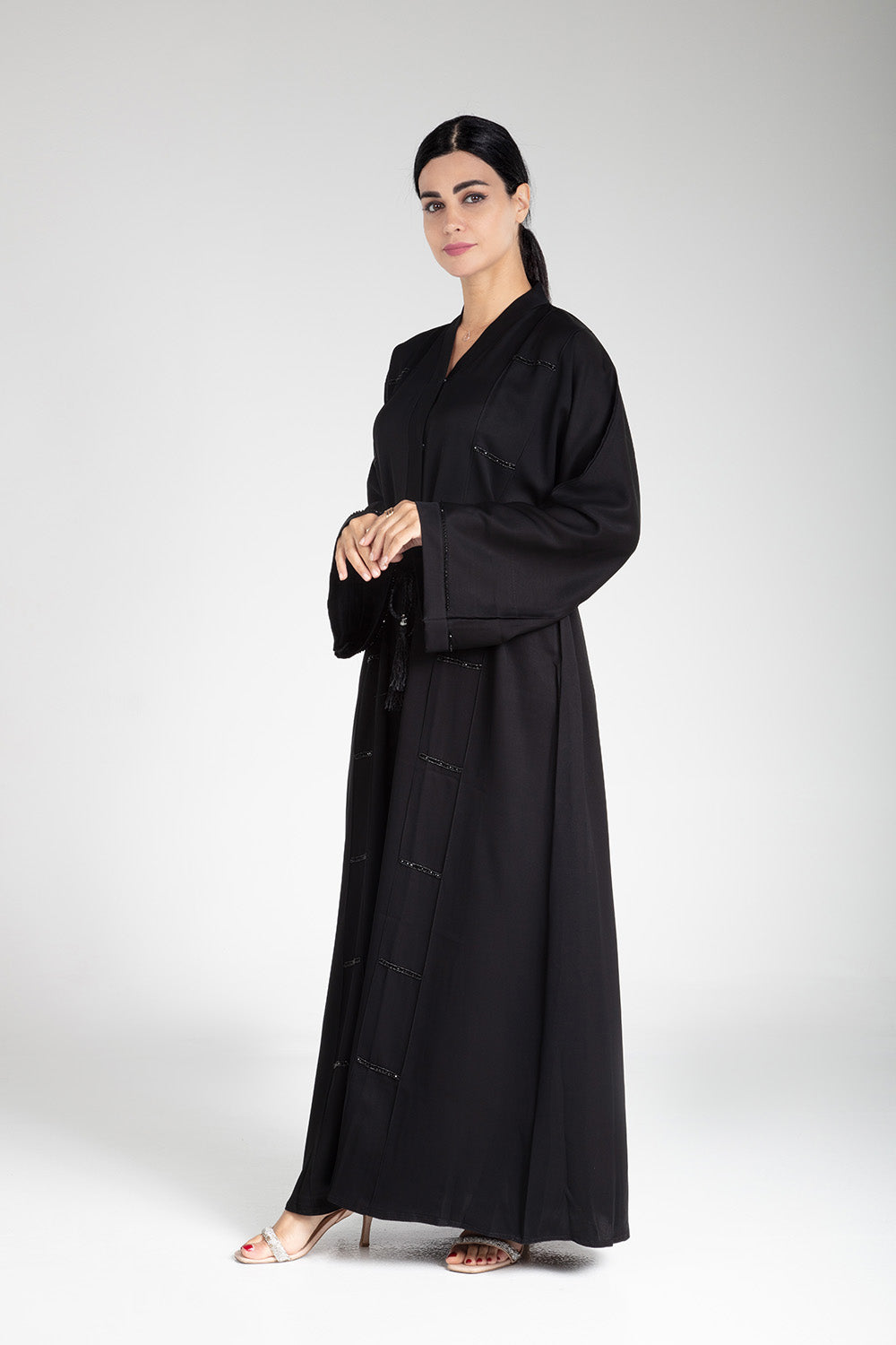 Nocturne Silhouette Open Abaya