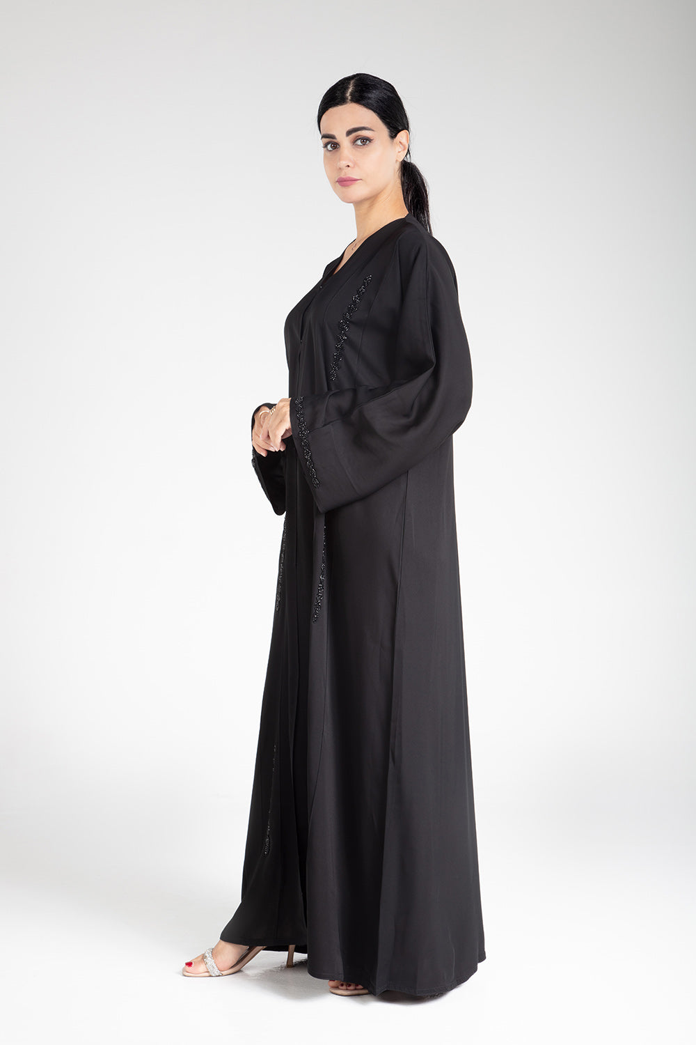 Black Beaded Abaya