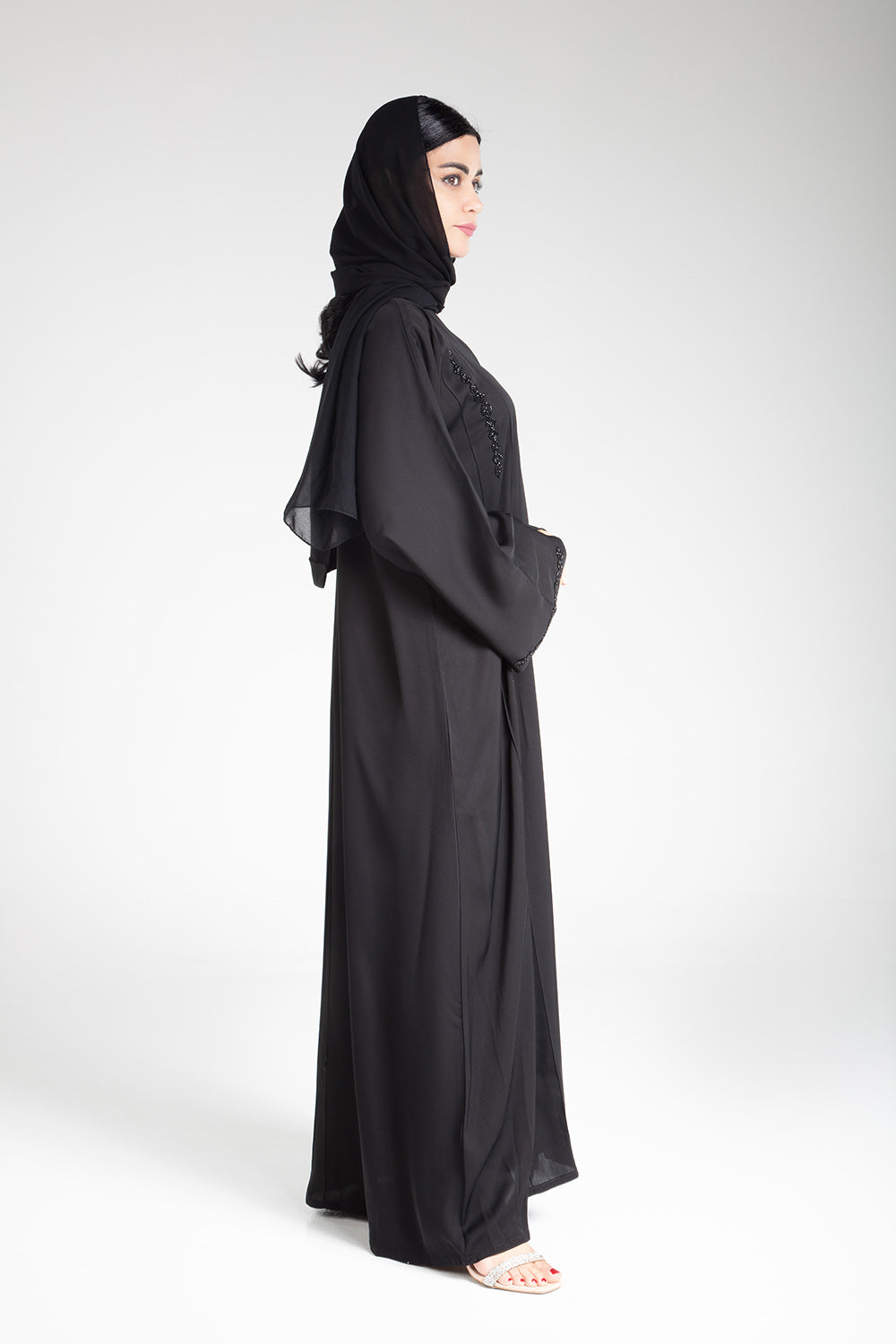 Black Beaded Abaya