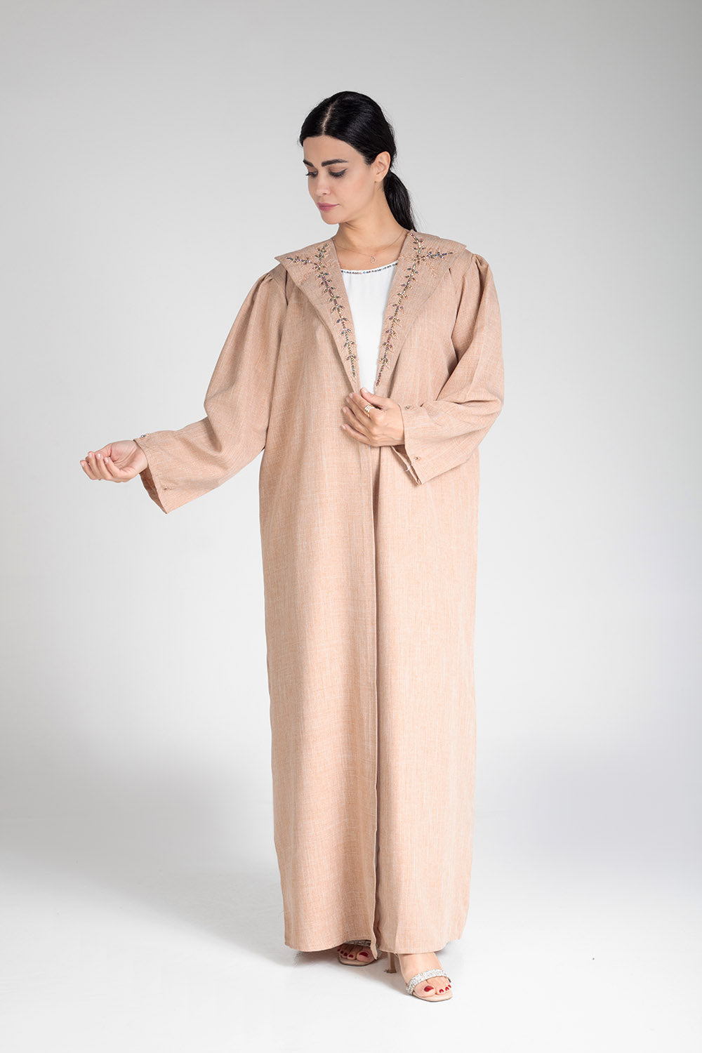 Desert Sand Open Abaya