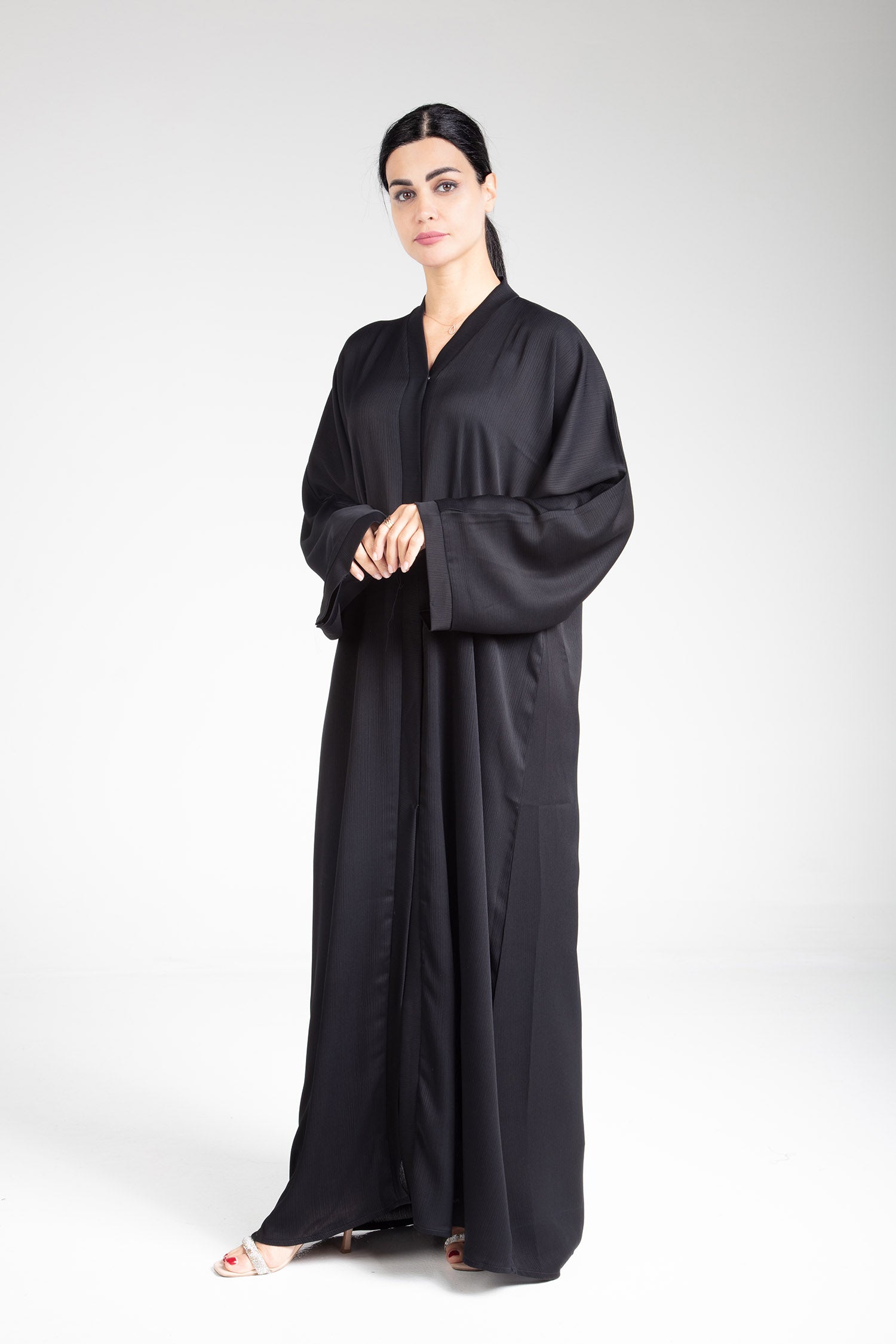 Black Open Abaya