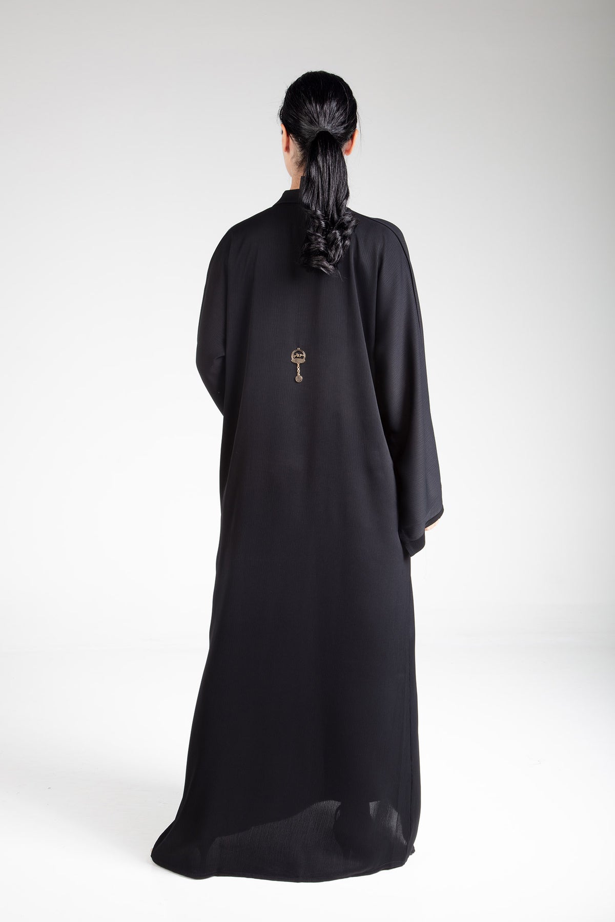 Black Open Abaya