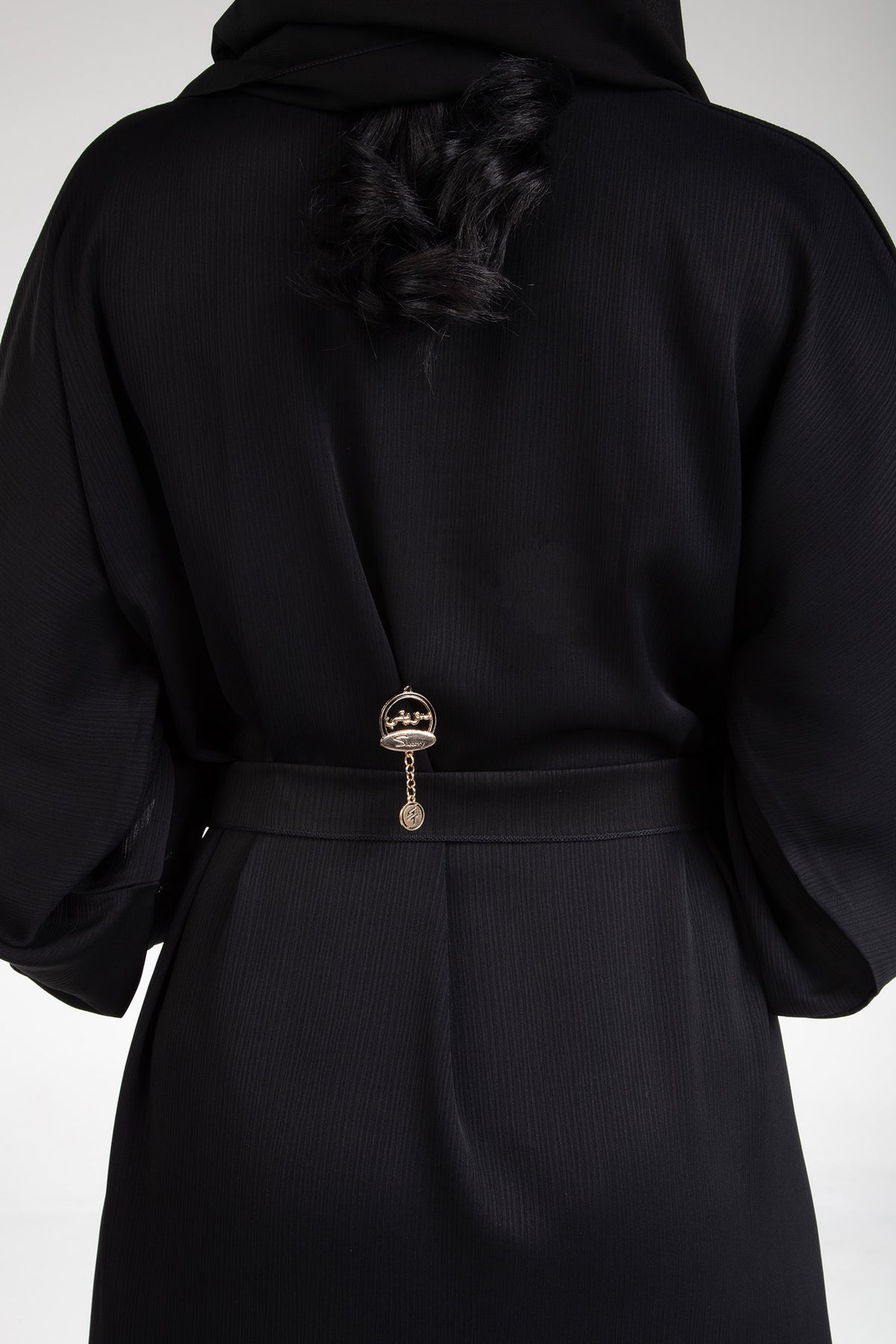 Black Open Abaya