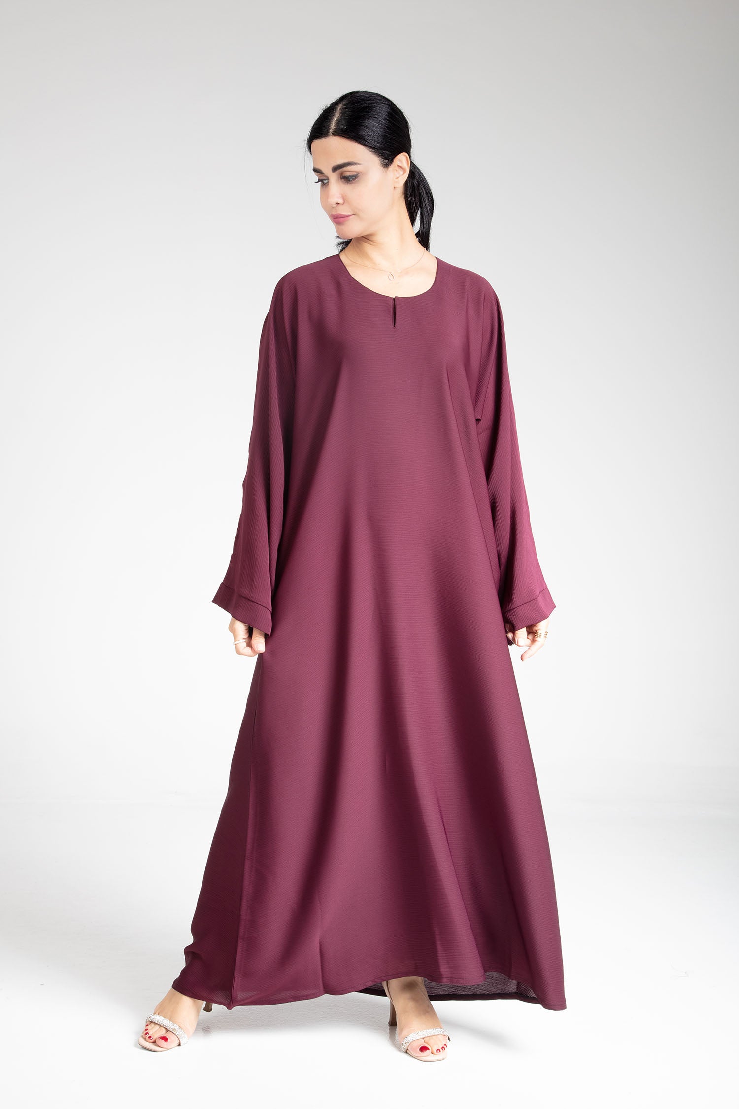 Classic Maroon Abaya