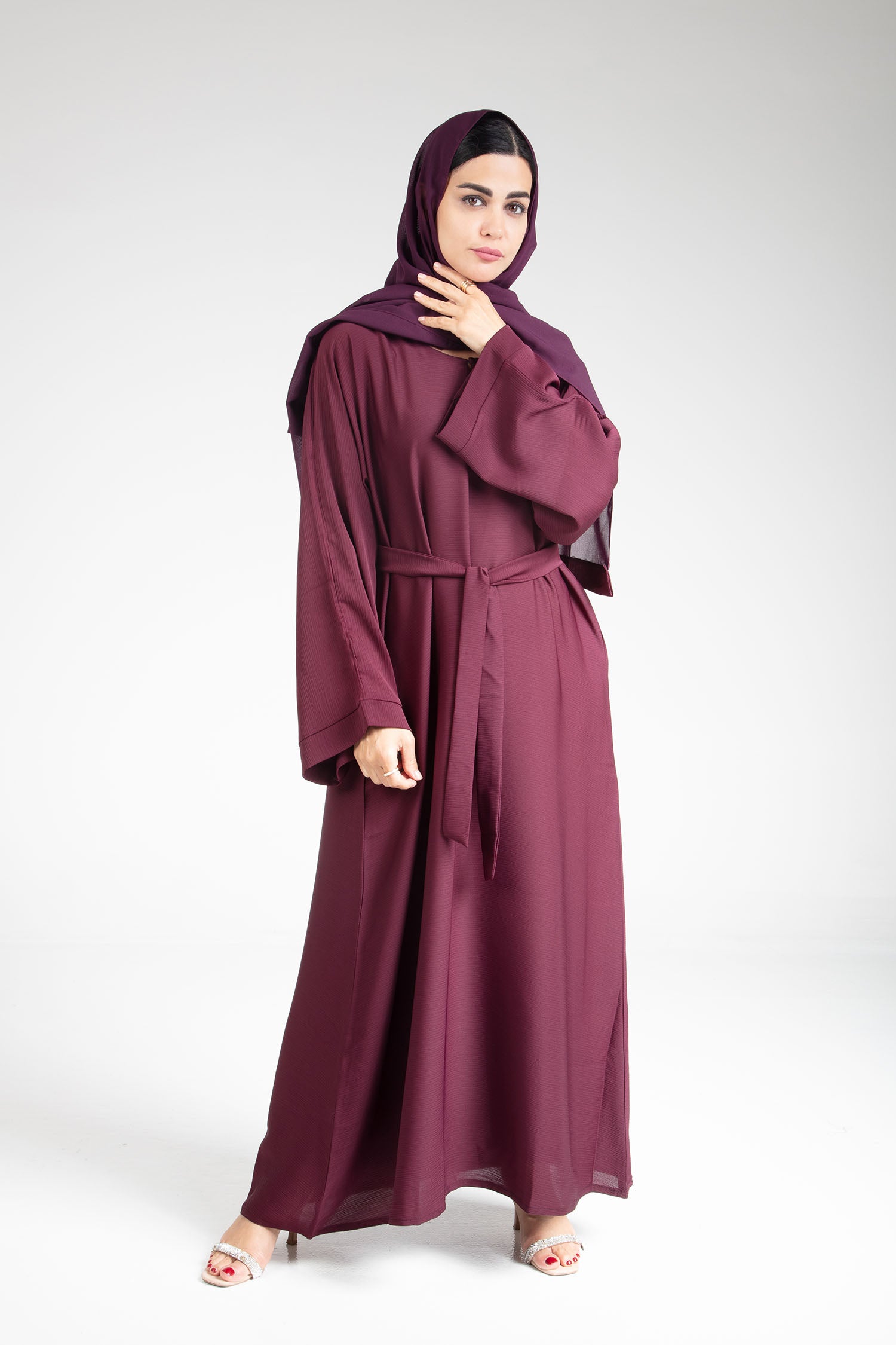 Classic Maroon Abaya