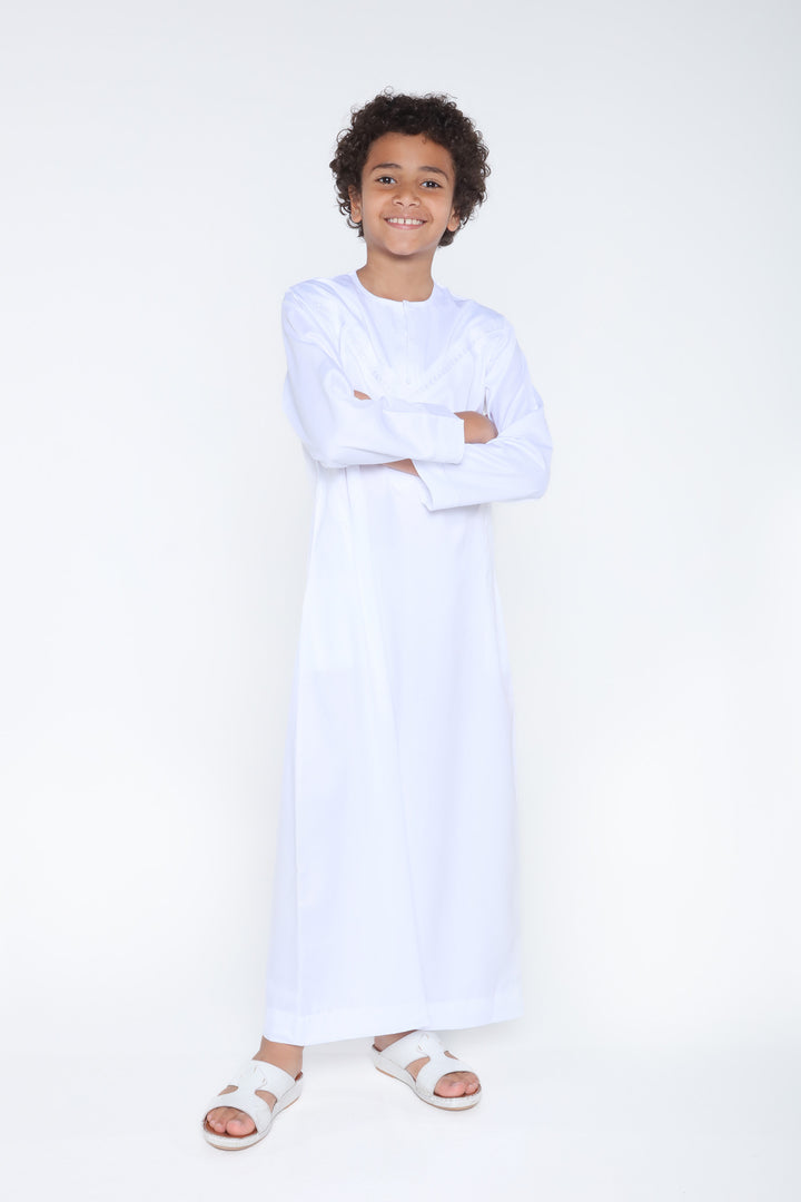 Iced White Kids Omani - JLifestyle Store