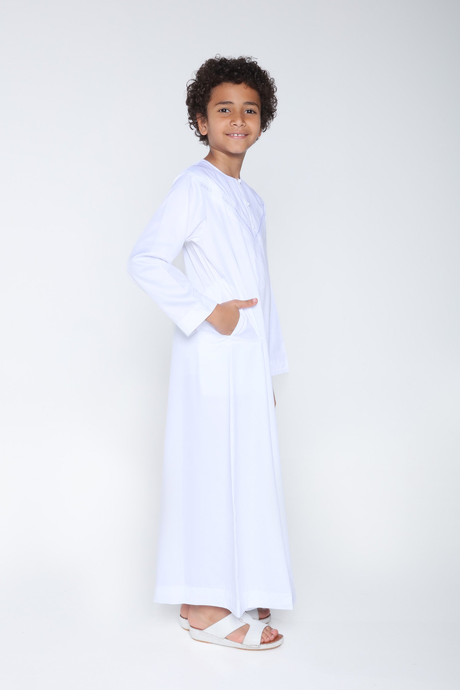 Iced White Kids Omani - JLifestyle Store