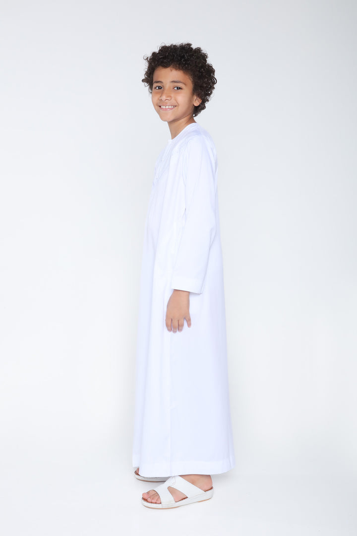 Iced White Kids Omani - JLifestyle Store