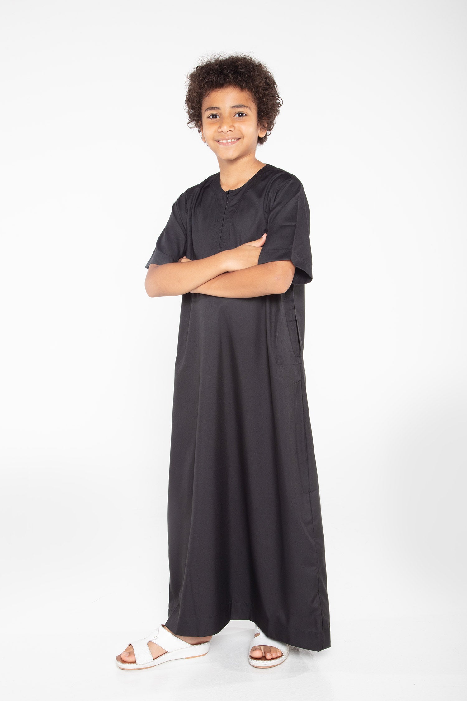 J110 Boys Black Short Sleeve