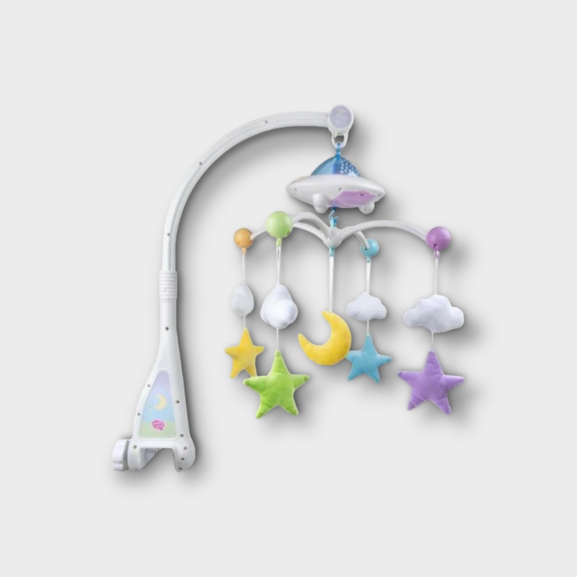 Moon & Stars Cot Mobile with Light Projection