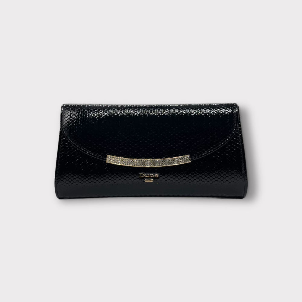 Dune London Embossed Python Clutch Bag