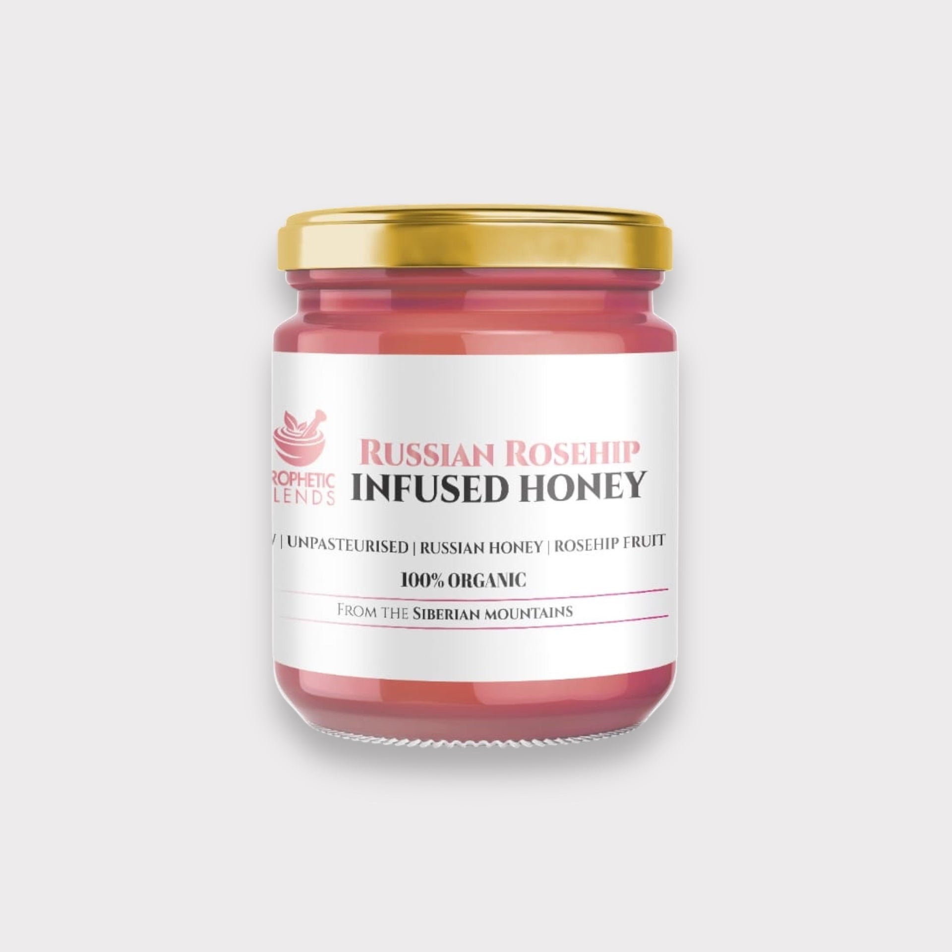 Russian Rosehip Infused Honey