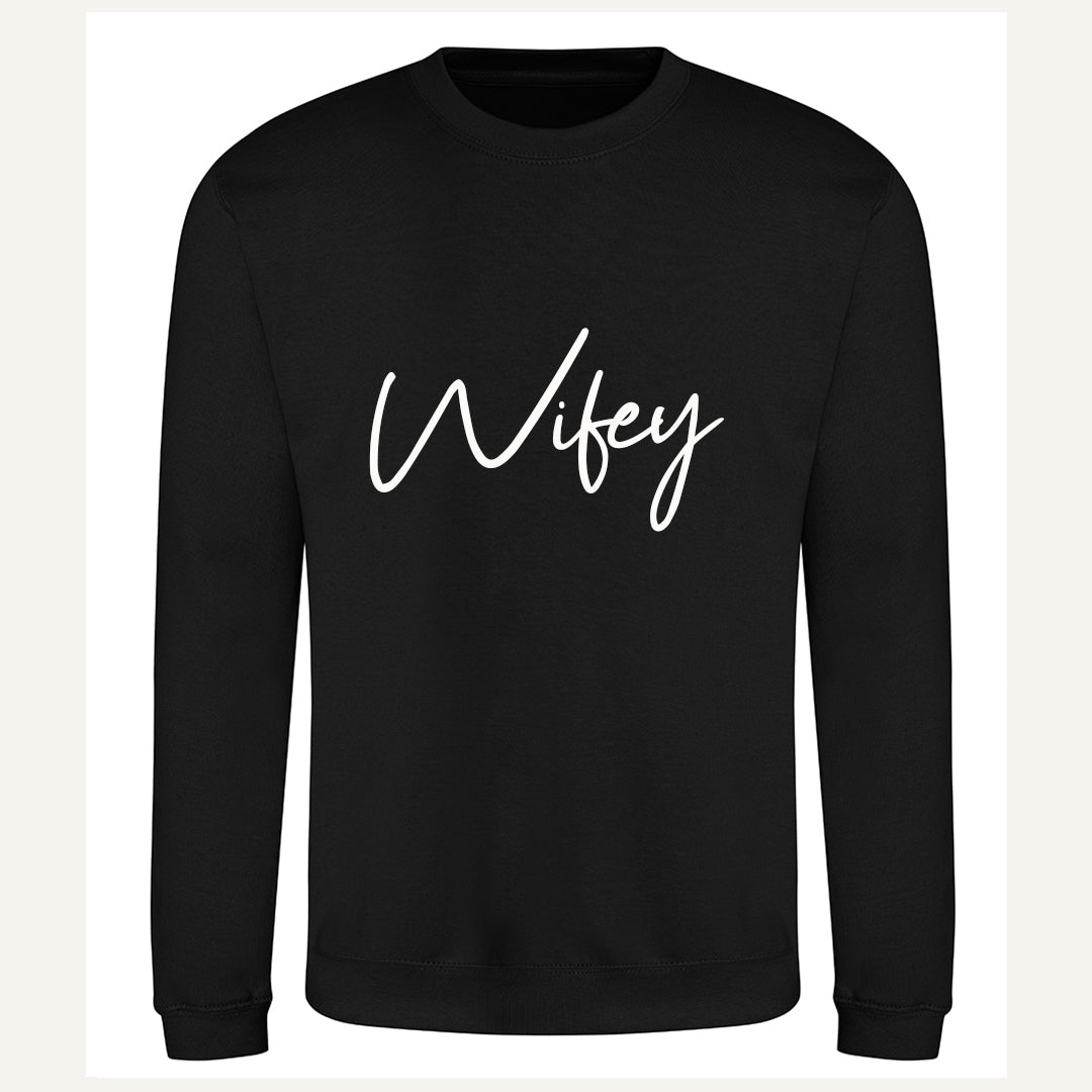 Hubby|Wifey Couple Sweatshirts