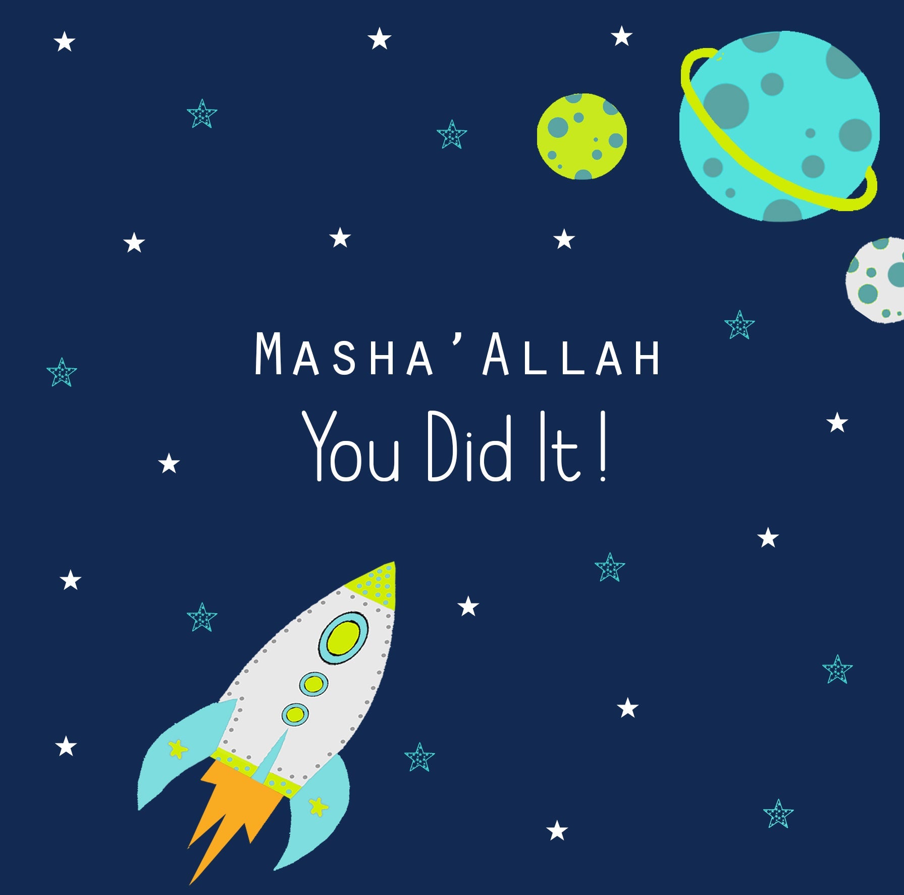 Masha'Allah You Did It - Blue