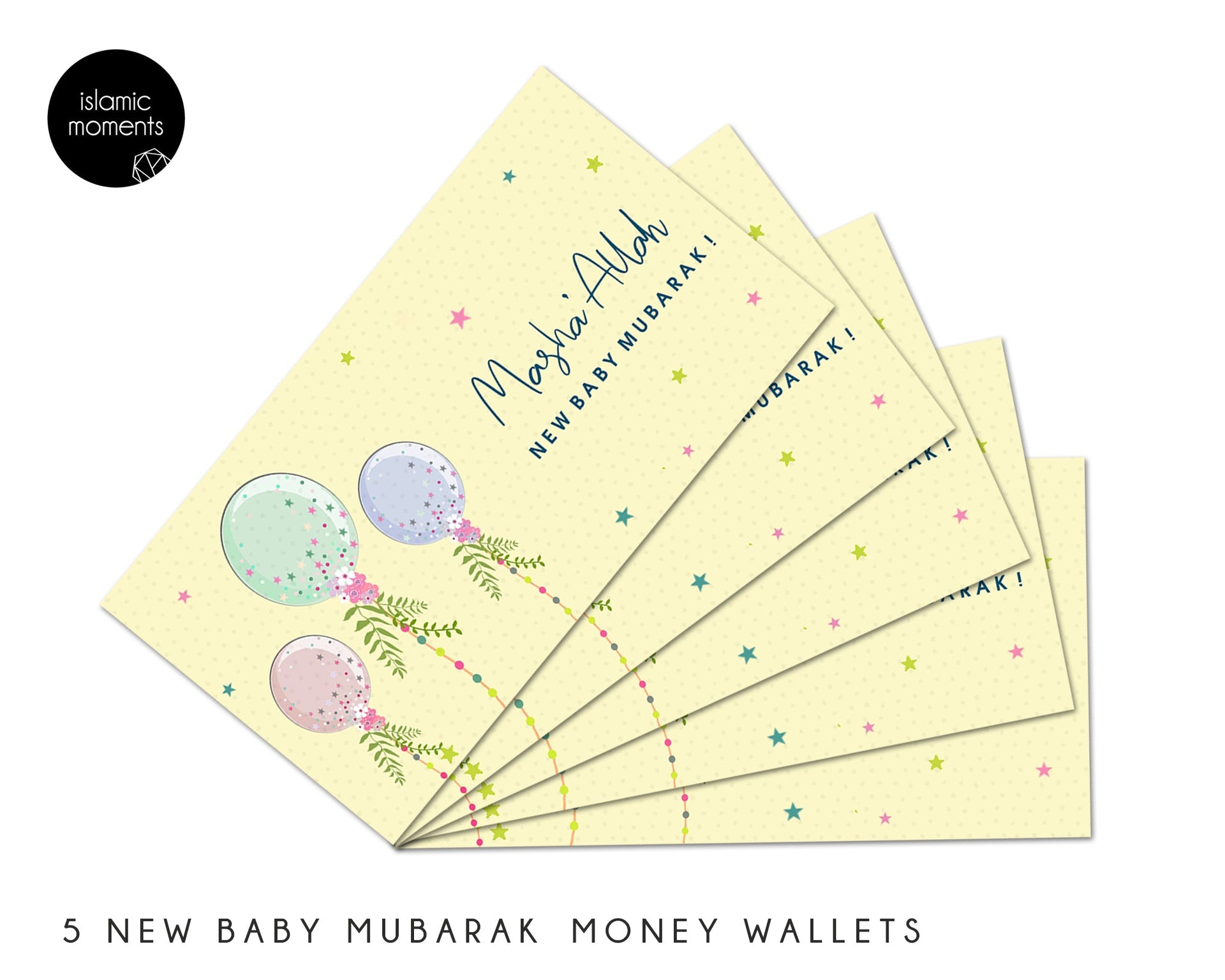 Masha'Allah New Baby Mubarak Money Wallets