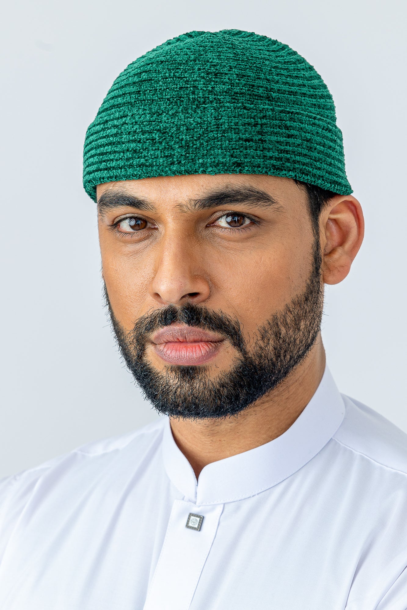 Green Velvet Hat