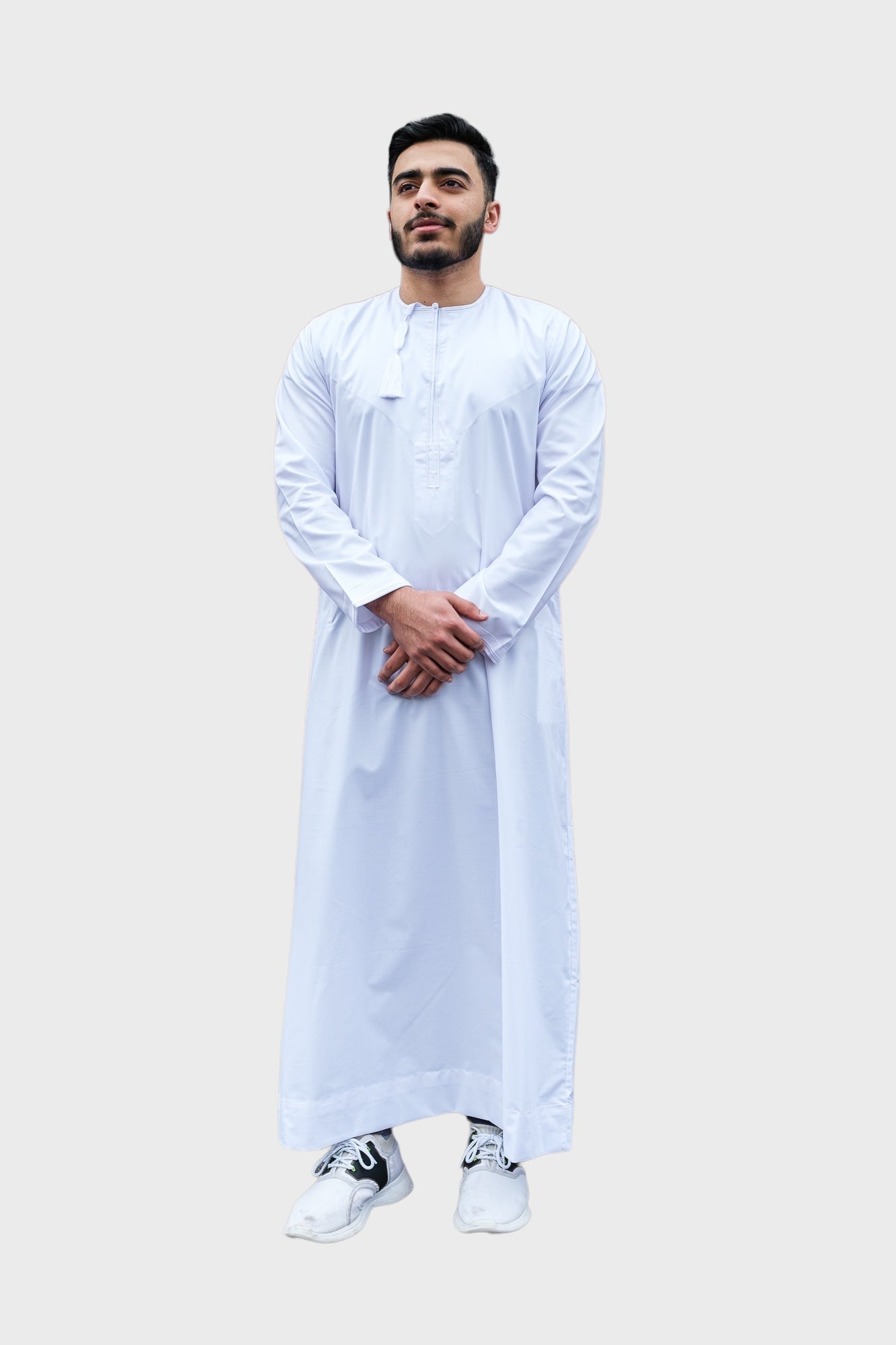 J100 C2 White Habeel Thobe