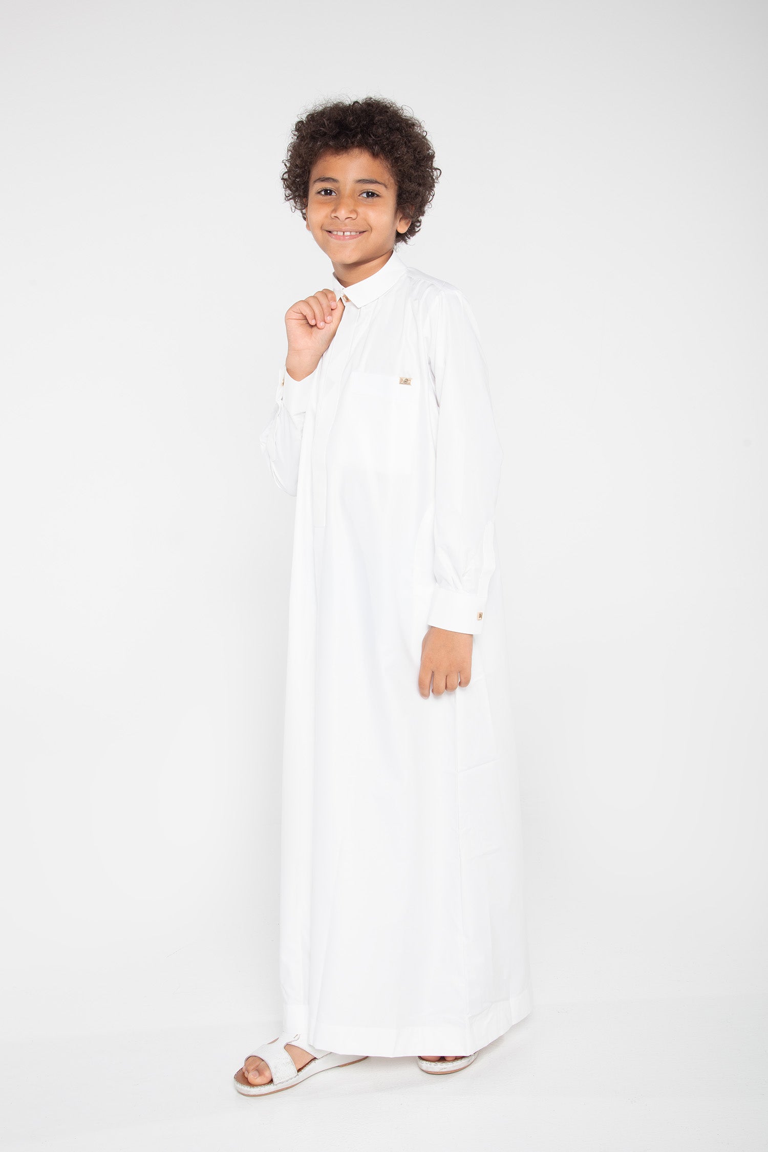 Off White Qatari Boys Thobe