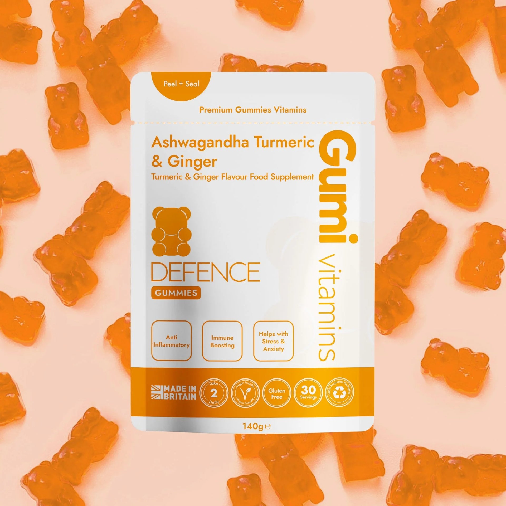 Gumi Vitamins - Defence - Ashwagandha, Turmeric & Ginger