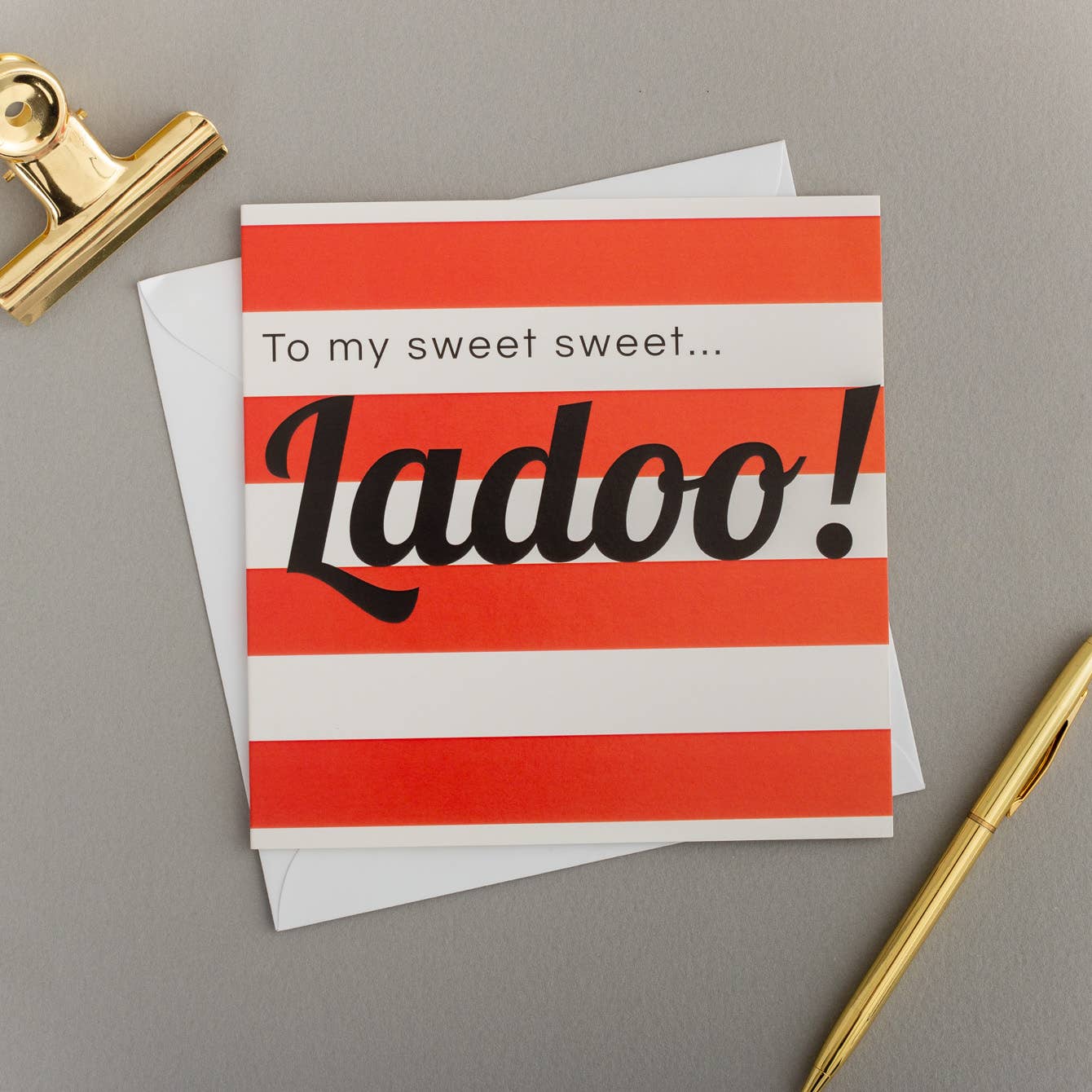 STRIPE SWEET LADOO CARD