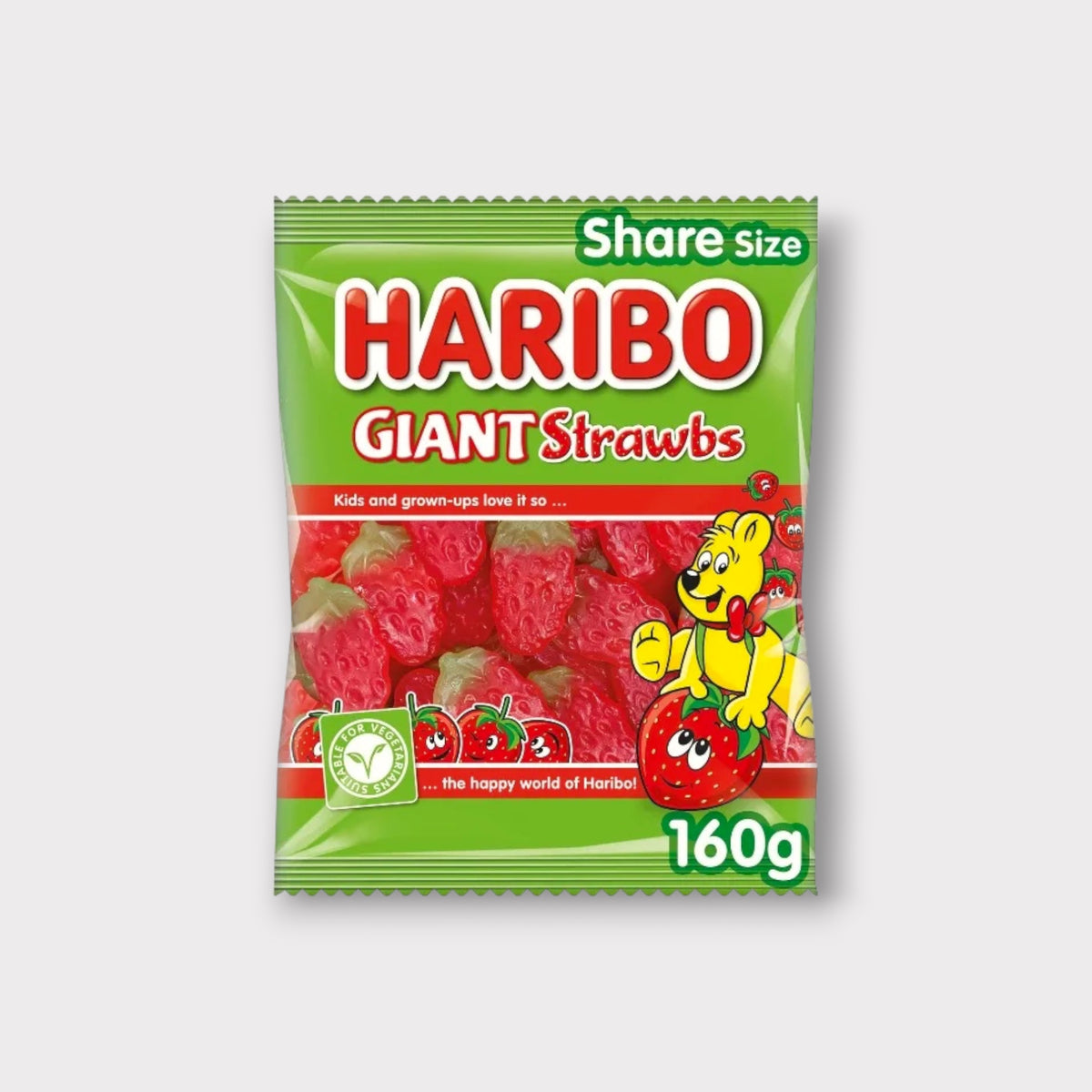 Haribo Giant Strawbs Bag