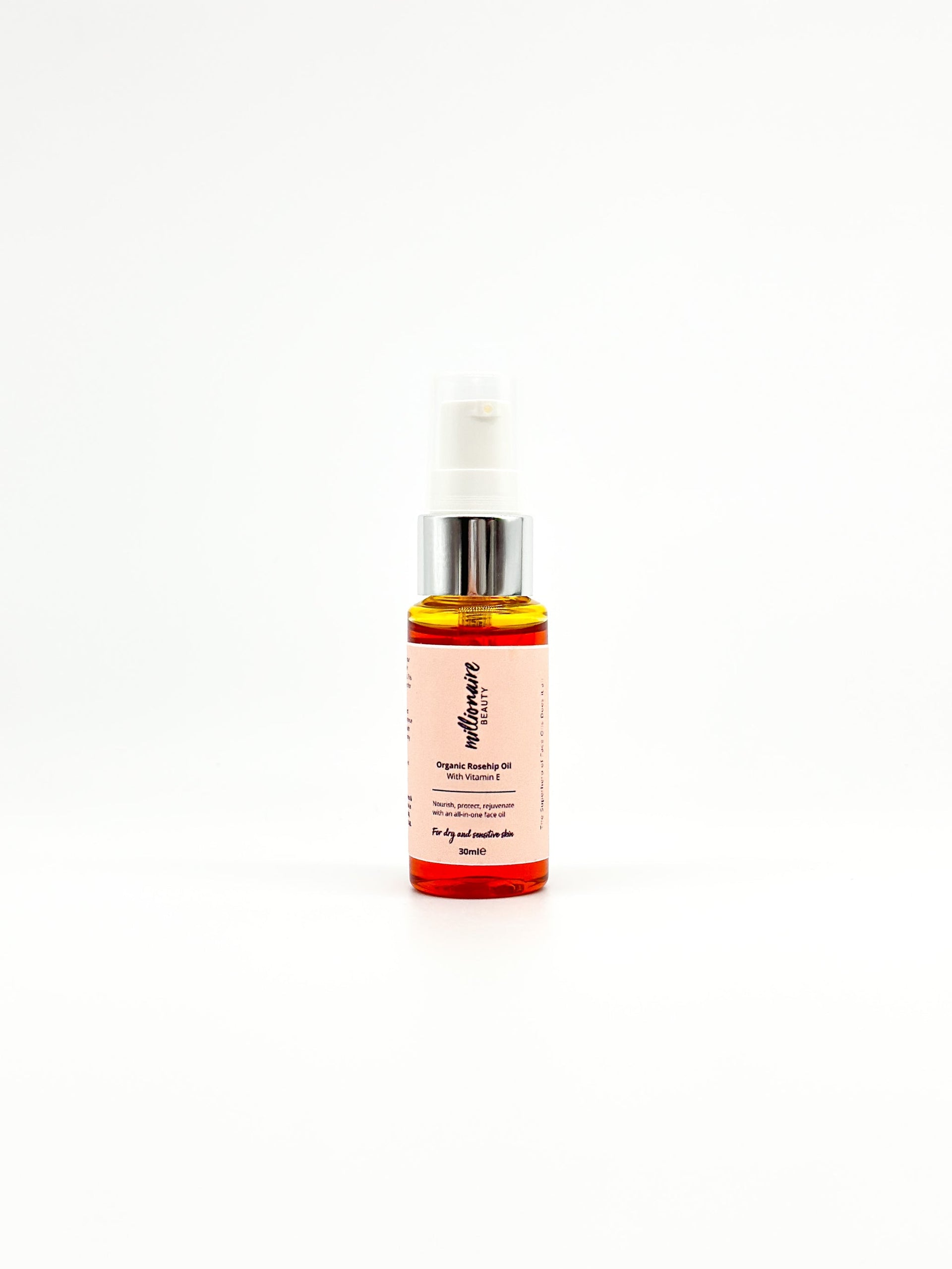 Millionaire Organic Rosehip and Vitamin E Oil