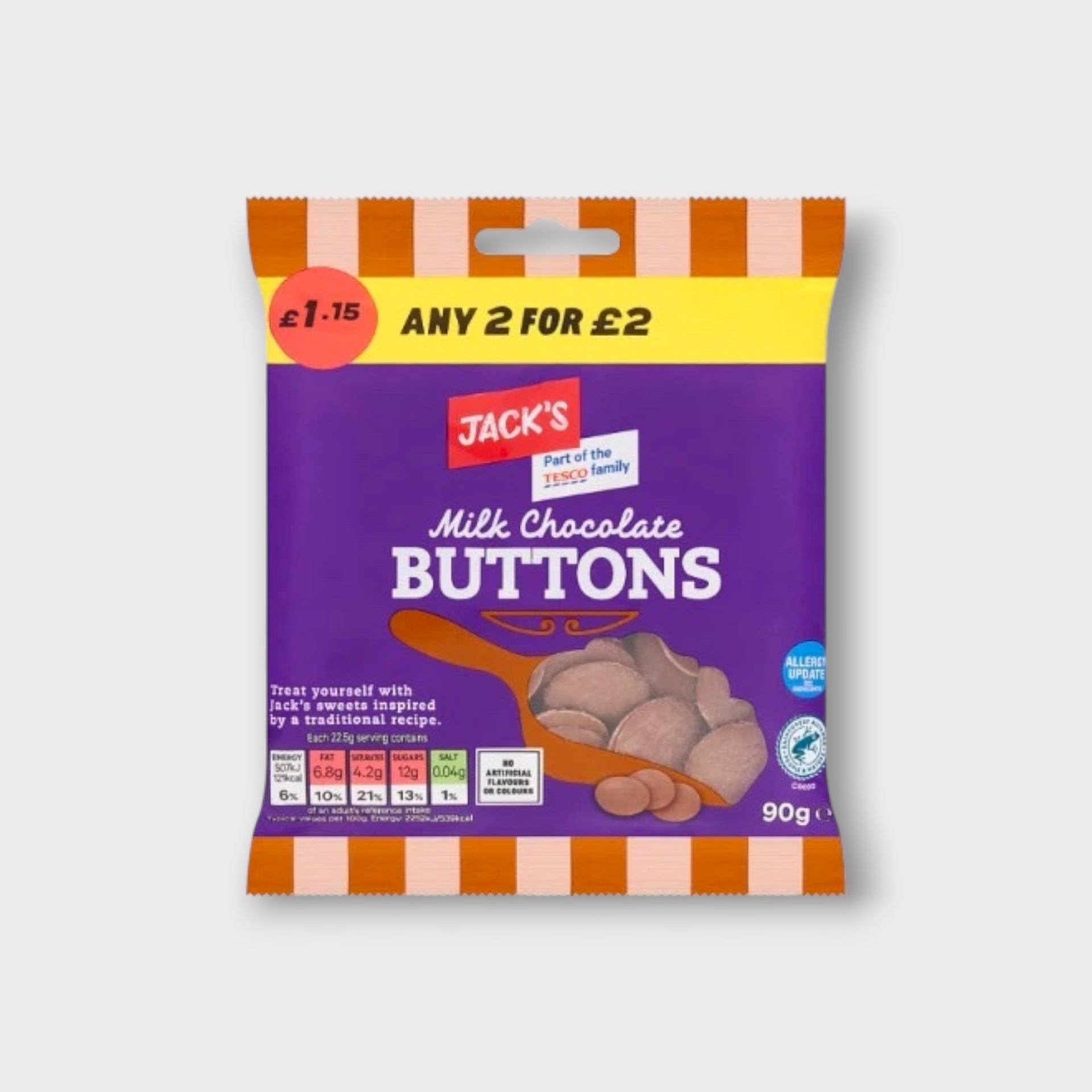 Jack's Milk Chocolate Buttons