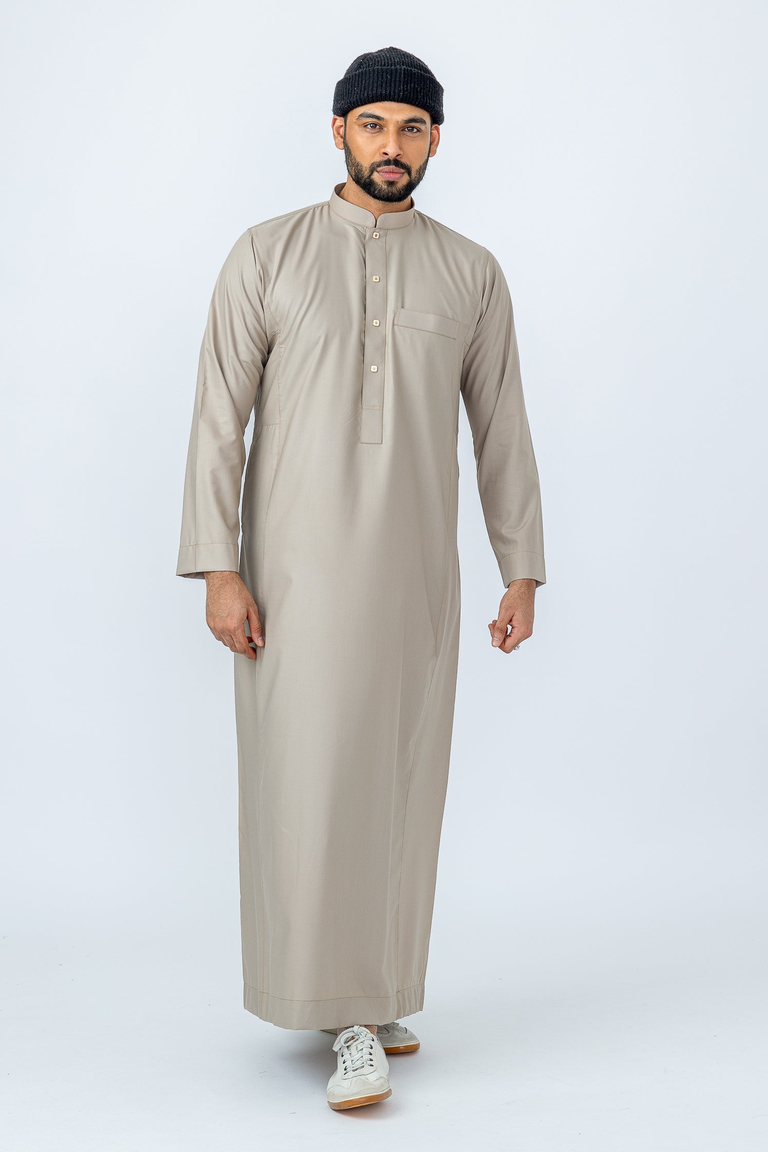 Light Beige Arab Collar Thobe