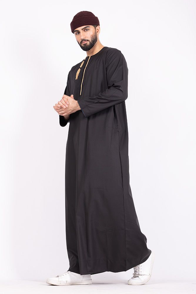 Black|Beige Kids Habeel