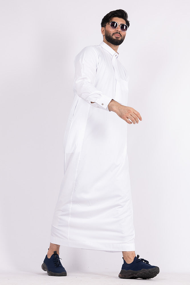 Collared Jubbah White 012 - jubbascom