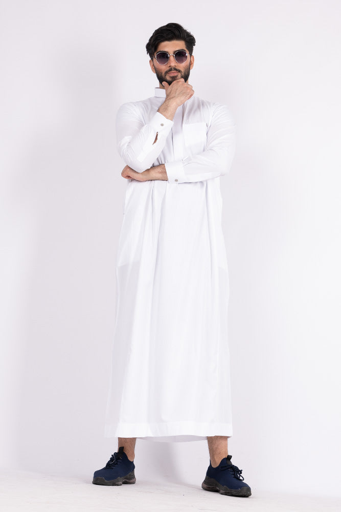 Collared Jubbah White 012 - jubbascom