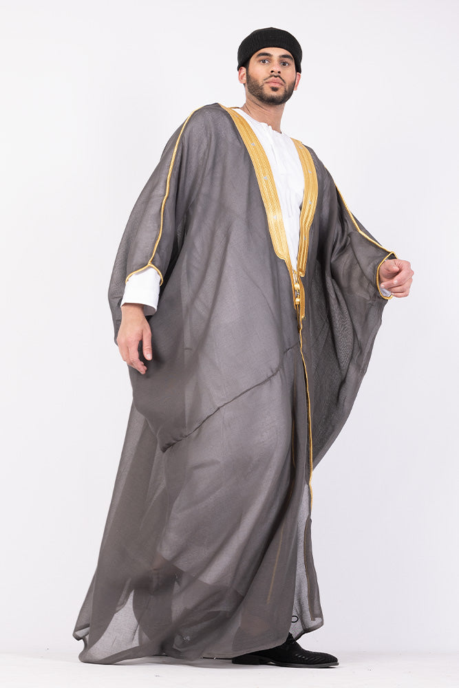 Dark Grey Arab Bisht