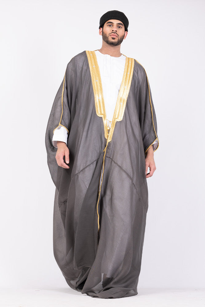 Dark Grey Arab Bisht