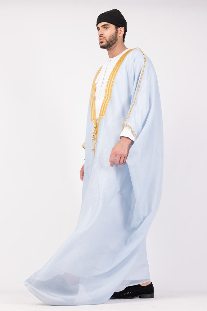 Sky Blue Arab Bisht