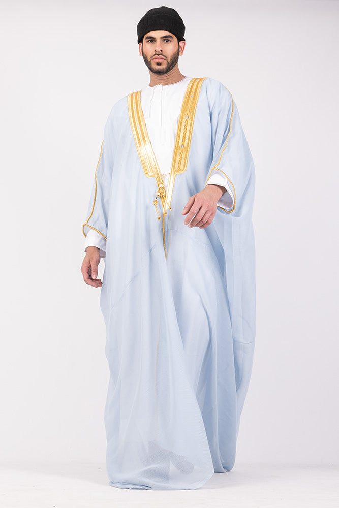 Sky Blue Arab Bisht