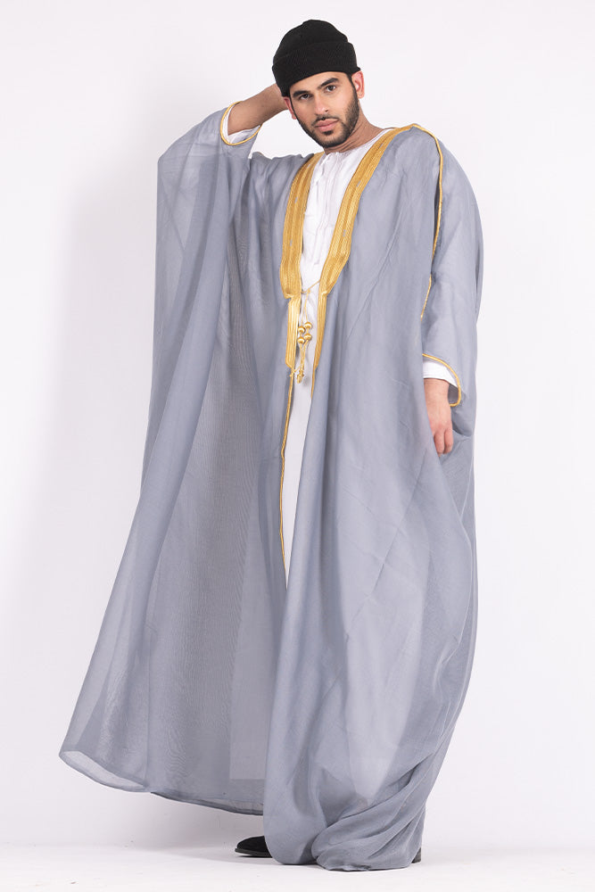 Light Grey Arab Bisht