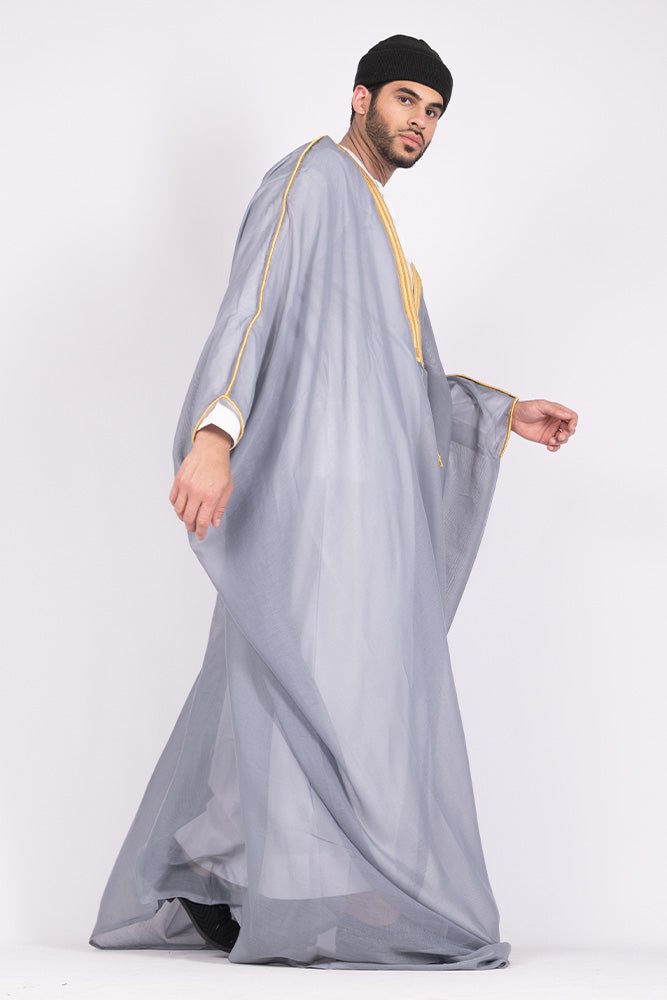 Light Grey Arab Bisht